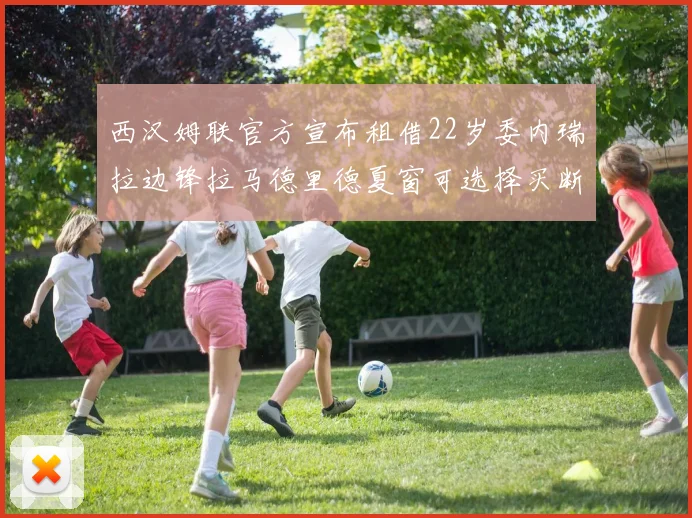 西汉姆联官方宣布租借22岁委内瑞拉边锋拉马德里德夏窗可选择买断